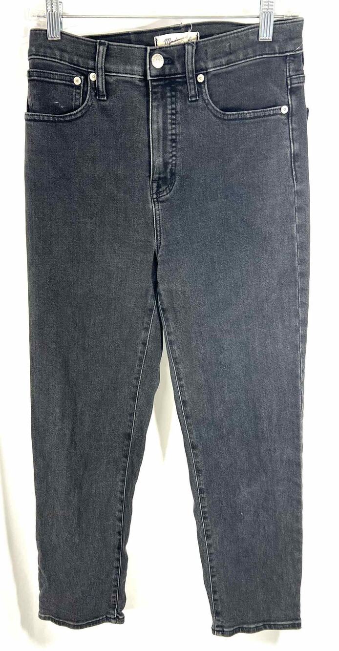 Madewell Size 26=2 Black Straight Leg Denim Premium Denim Jeans